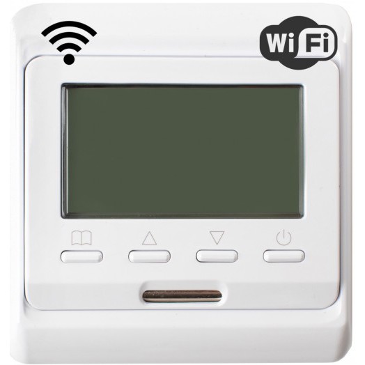 Терморегулятор МК60Е Wi-Fi электронный программируемый для теплого пола, белый